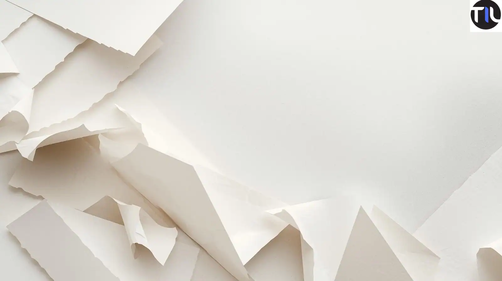 Blank torn paper background for design or creative projects.