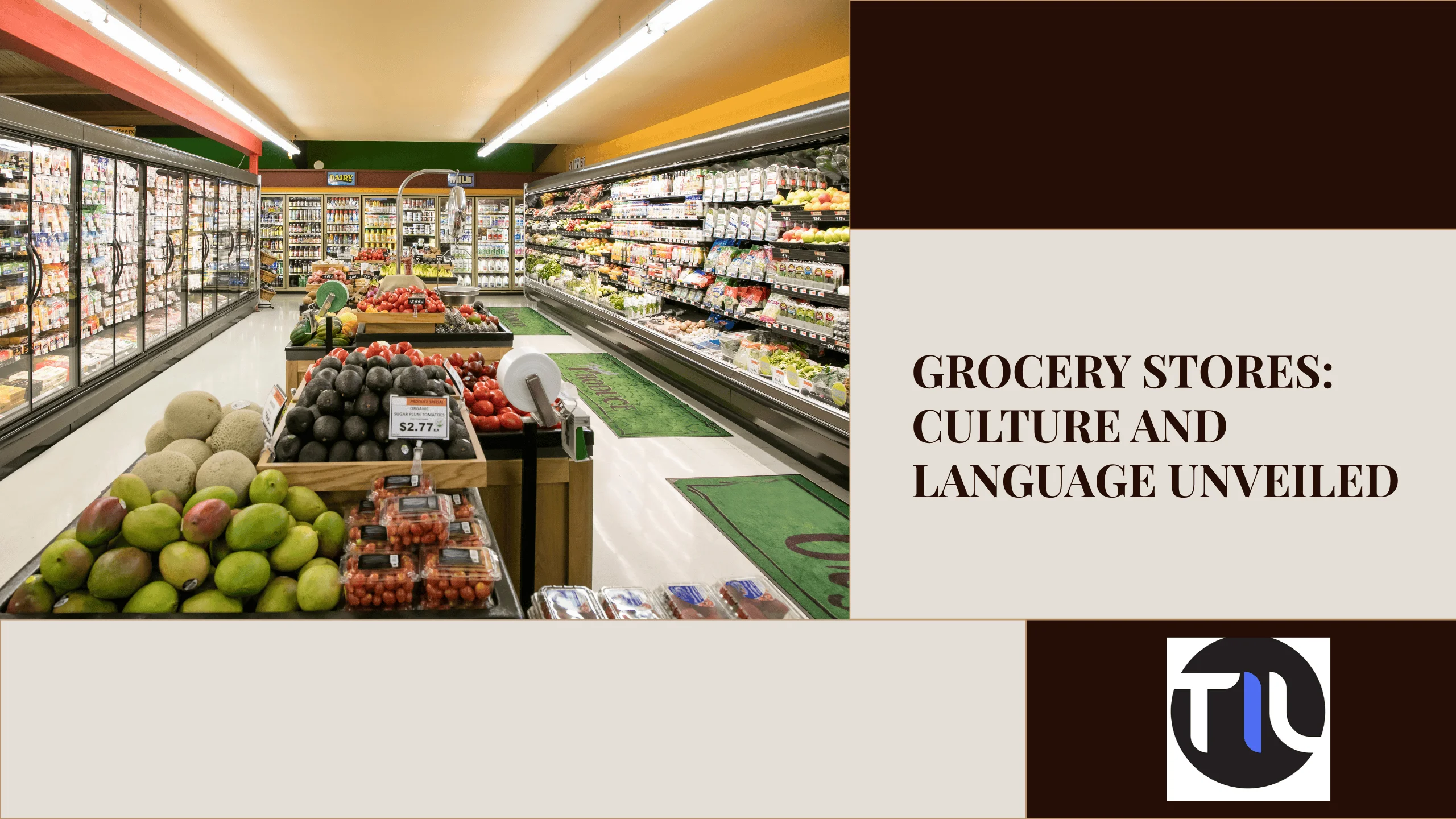 Grocery store aisle cultural blog header